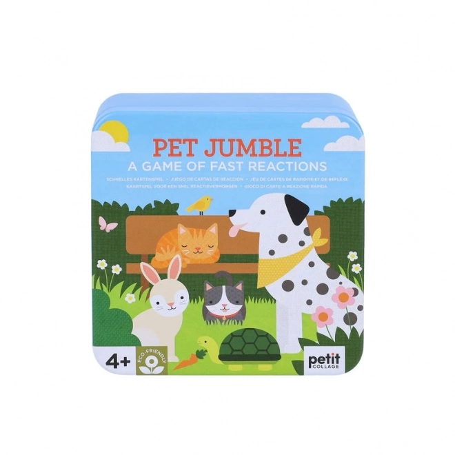 Petit Collage Gioco di reazione rapida Animali domestici in confezione
