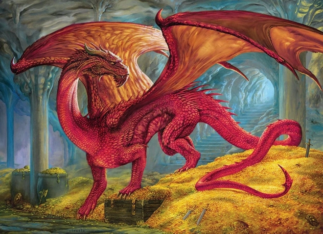 Puzzle Il Tesoro del Drago Rosso 1000 Pezzi