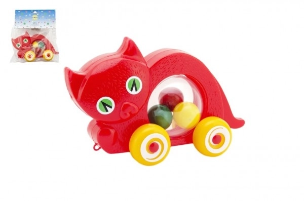 Gatto Trascinabile con Palline