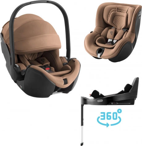 Seggiolino auto set Baby-Safe Pro Lux e Dualfix 5Z Lux con Vario Base 5Z Warm Caramel
