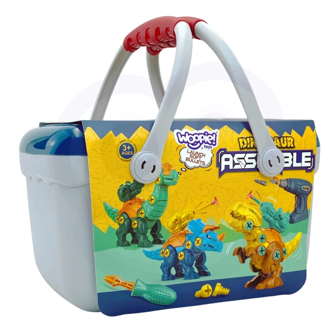 Set costruttivo di dinosauri da assemblare Woopie