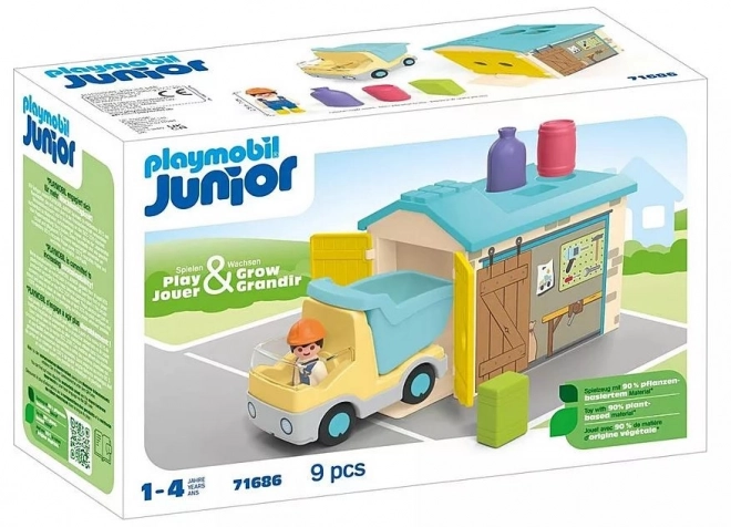 Set con camion Junior con garage e funzione sorter