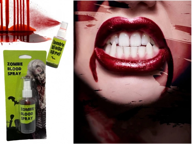 Spray sangue Halloween removibile trucco 60ml