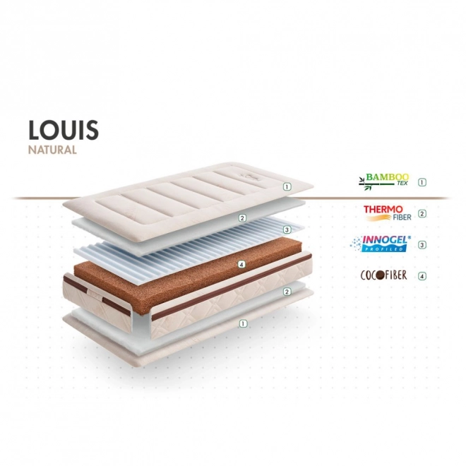 Materasso Louis naturale 120x60x12cm