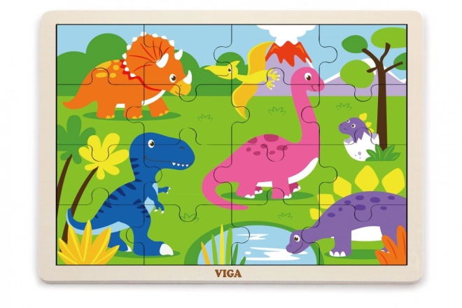 Puzzle in legno dinosauri VIGA
