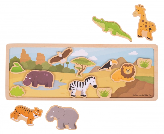 Bigjigs Toys Puzzle Magnetico Safari