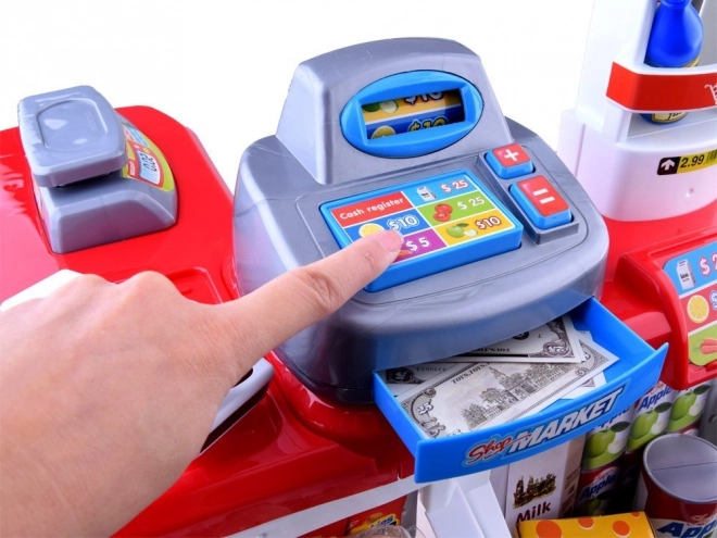 Cassa Supermercato giocattolo con scanner