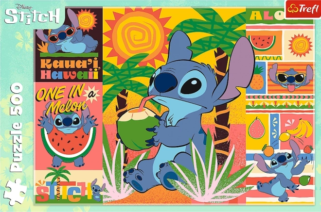 Puzzle 500 pezzi Vacanze con Stitch