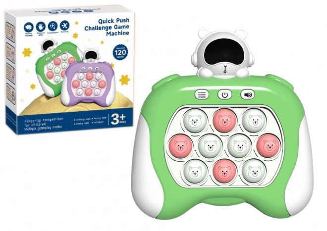 Gioco Sensoriale Spazio Pop It con Luci e Suoni Verde