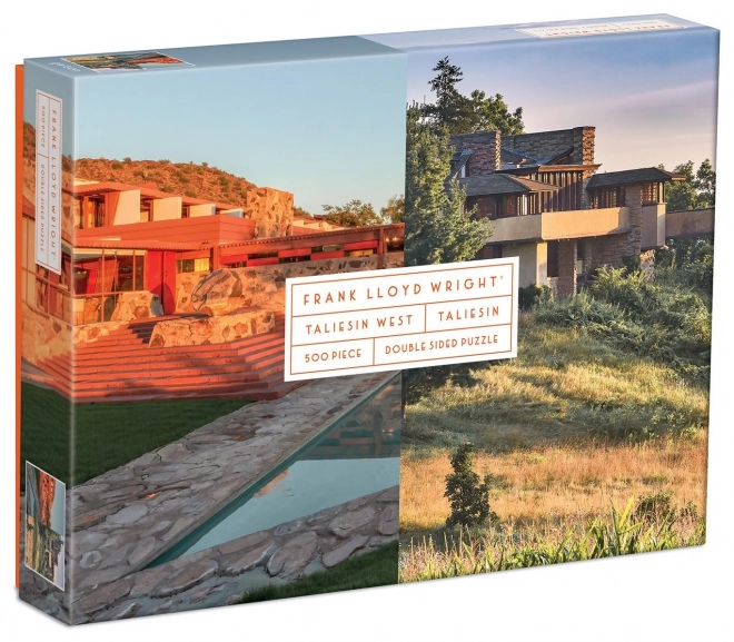 Puzzle Double Face Frank Lloyd Wright: Taliesin e Taliesin West 500 Pezzi