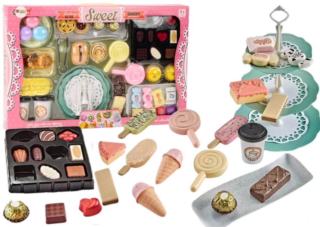 Set da Caffetteria Dolci per Bambini 50 Pezzi