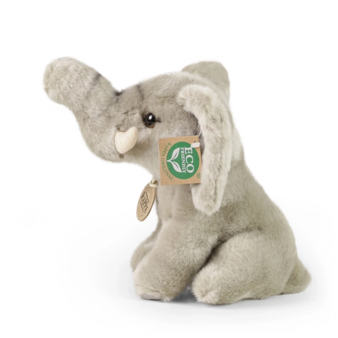 Peluche elefante seduto ecologico 18 cm