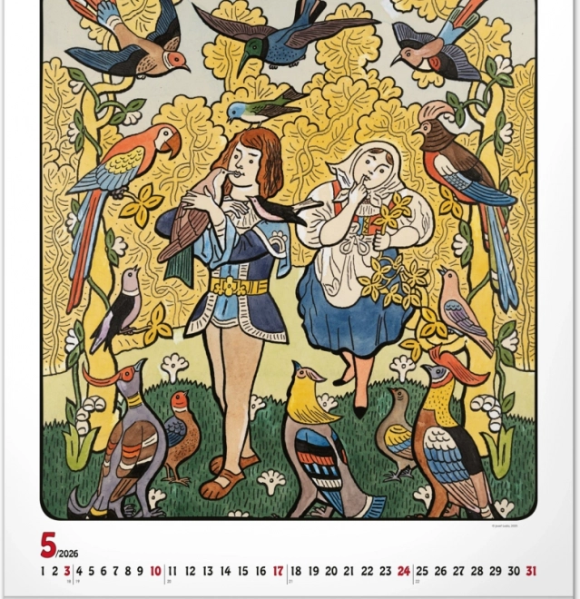 calendario da parete Josef Lada 2026