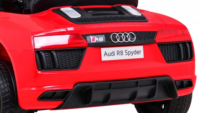 auto a batteria per bambini Audi R8 rossa con telecomando