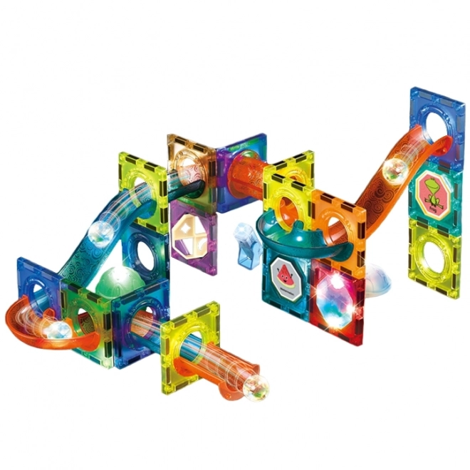 Pista magnetica luminosa con palline woopie