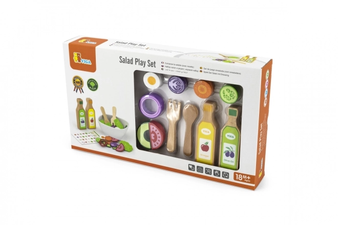 Set insalata in legno per bambini