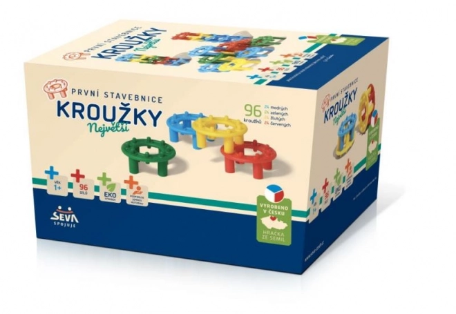 Costruzioni Kroužky Set da 96 Pezzi