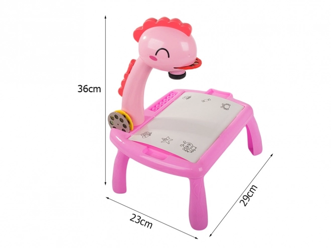 Tavolo da Disegno Didattico per Bambini con Proiettore