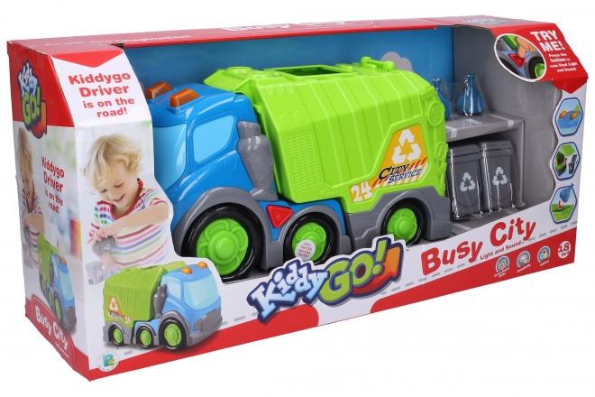 Auto Camion Kiddy con Effetti e Due Bidoni