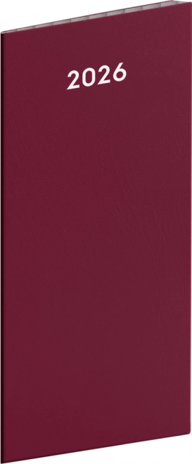 Diario tascabile Notique colore vino 2026