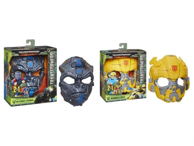 Maschera e Figura 2 in 1 Transformers