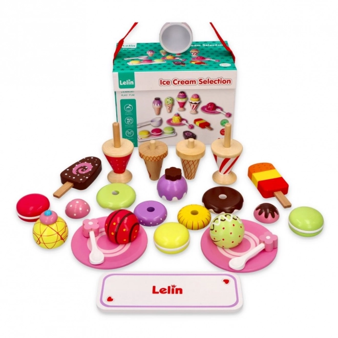 Set di Gelati in Legno per Bambini