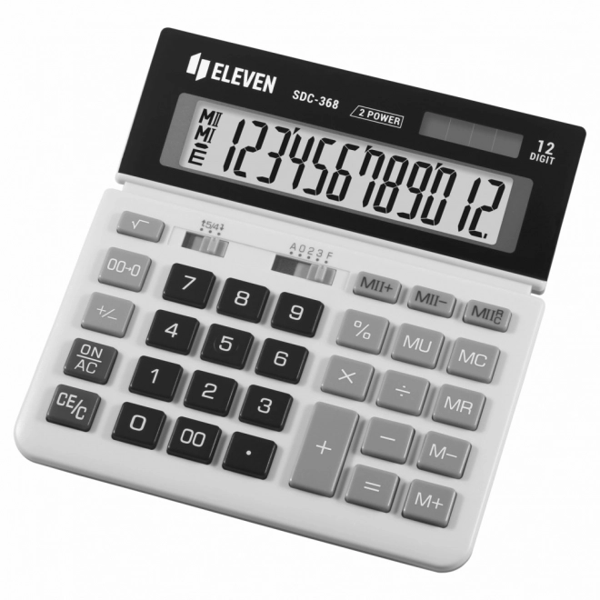 Calcolatrice da ufficio bianco-nera