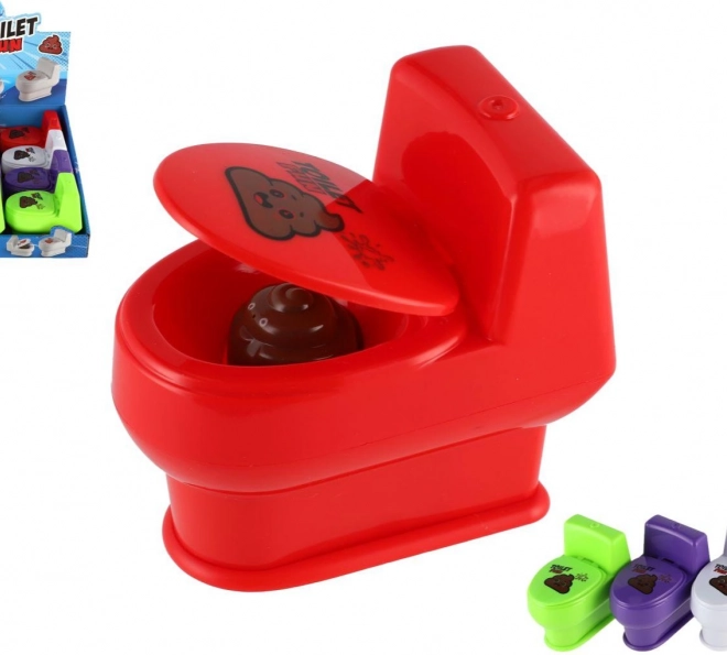 Giocattolo spruzzante divertente a forma di WC - 4 varianti di colore