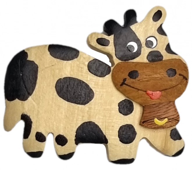 Magnete in legno a forma di mucca 2Kids Toys