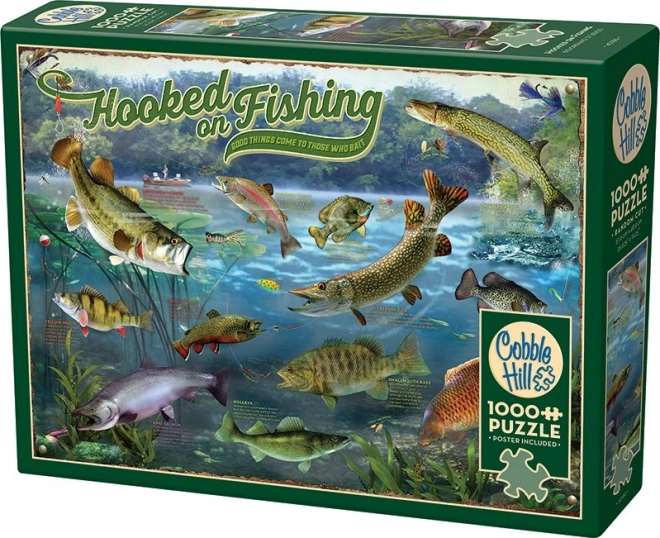 Puzzle Cobble Hill dipendenza dalla pesca 1000 pezzi