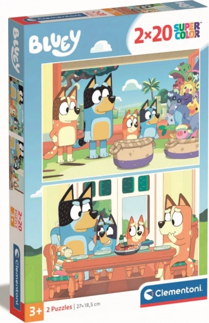 Puzzle 2x20 pezzi Bluey per bambini