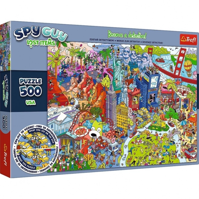 Puzzle 500 pezzi Spy Guy Oggetti Smarriti USA