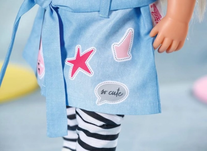 Vestitino Deluxe in denim per bambola BABY born 43 cm
