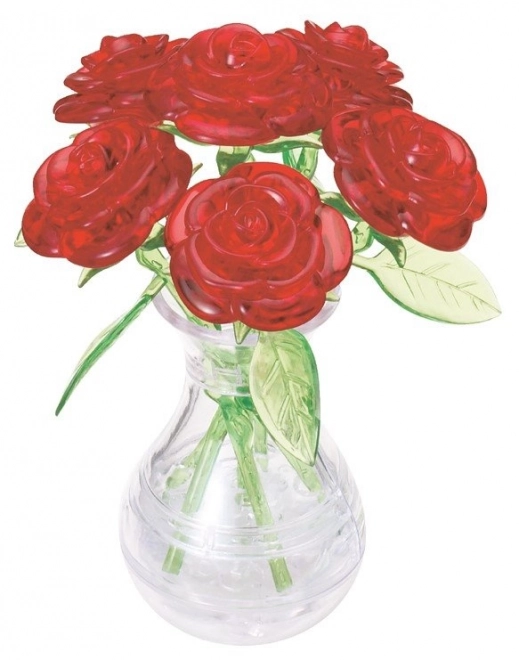 Puzzle 3D cristallo bouquet di rose