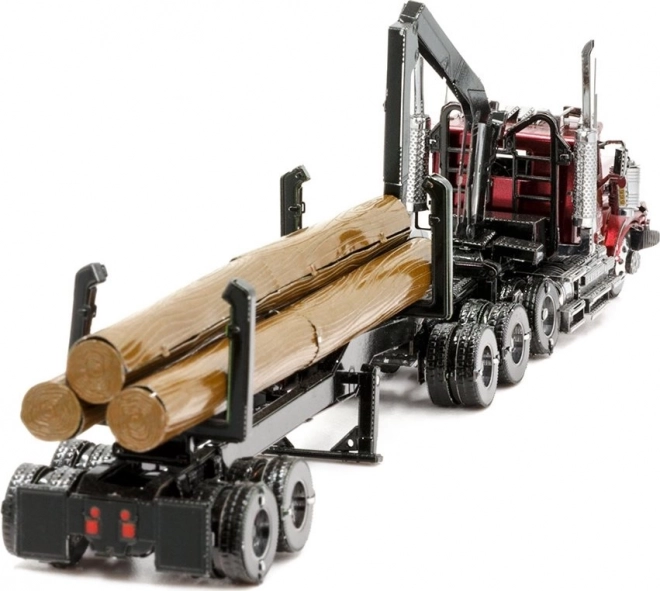 Puzzle 3D Metal Earth Western Star 4900 Log Truck con Rimorchio Iconx