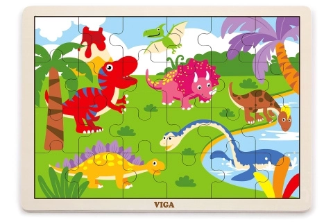 Puzzle in legno dinosauri