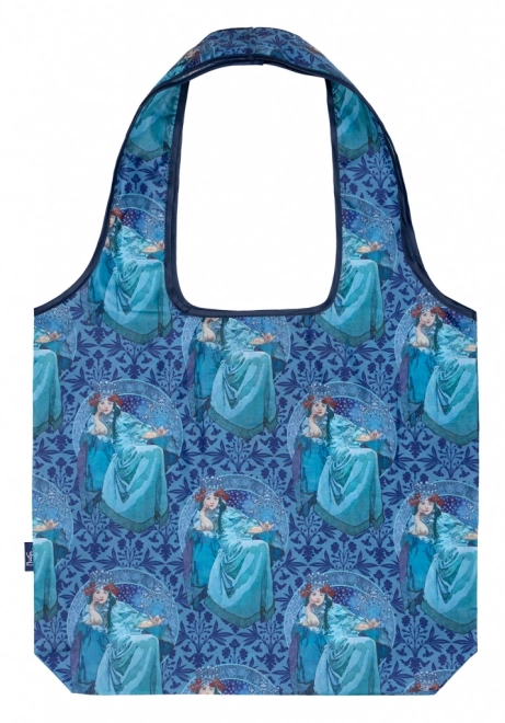 Borsa per la spesa pieghevole Hyacinte di Mucha