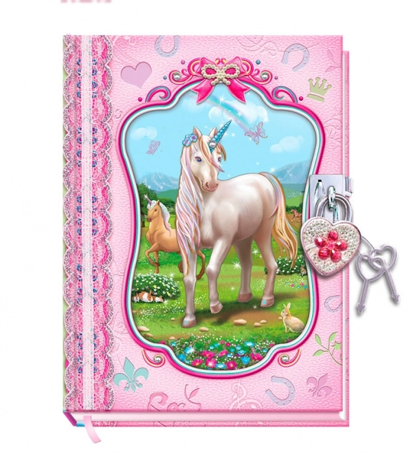 Diario con lucchetto Unicorno carino