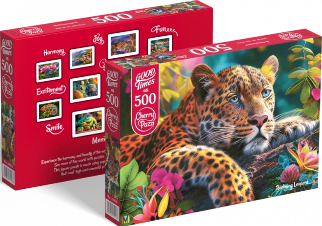 Puzzle Leopard Sdraiato 500 Pezzi