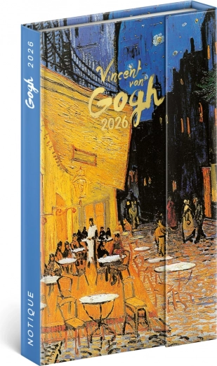 Agenda settimanale magnetica Vincent van Gogh 2026, 13 x 21 cm