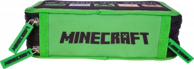 Astuccio scolastico Minecraft Alex e Steve a tre piani