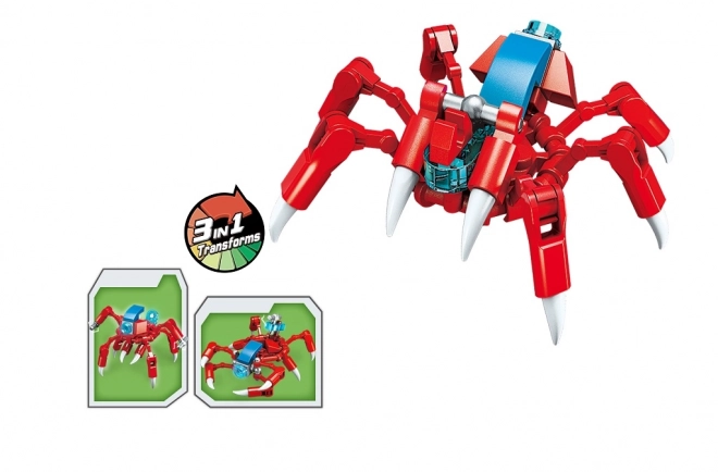 Set di costruzioni multivarianti Qman Pavouk Red Devil