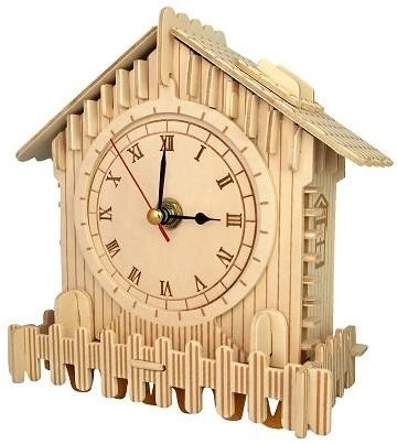 Puzzle 3D Orologio in Legno