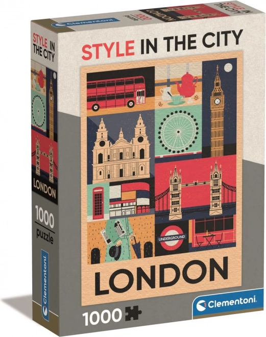 Puzzle Stile nella città Londra 1000 pezzi