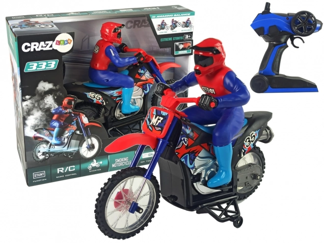 Moto cross rc con fumo e suono