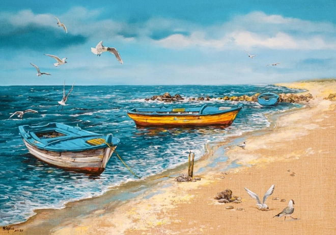 Puzzle Poranek Sul Mare 500 Pezzi