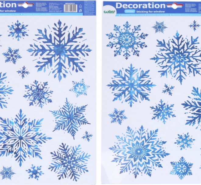 Decorazione natalizia per finestra Fiocchi di neve 41 × 29 cm