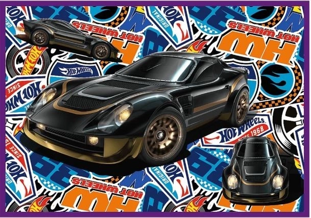 Puzzle 4x250 Hot Wheels Auto Da Corsa