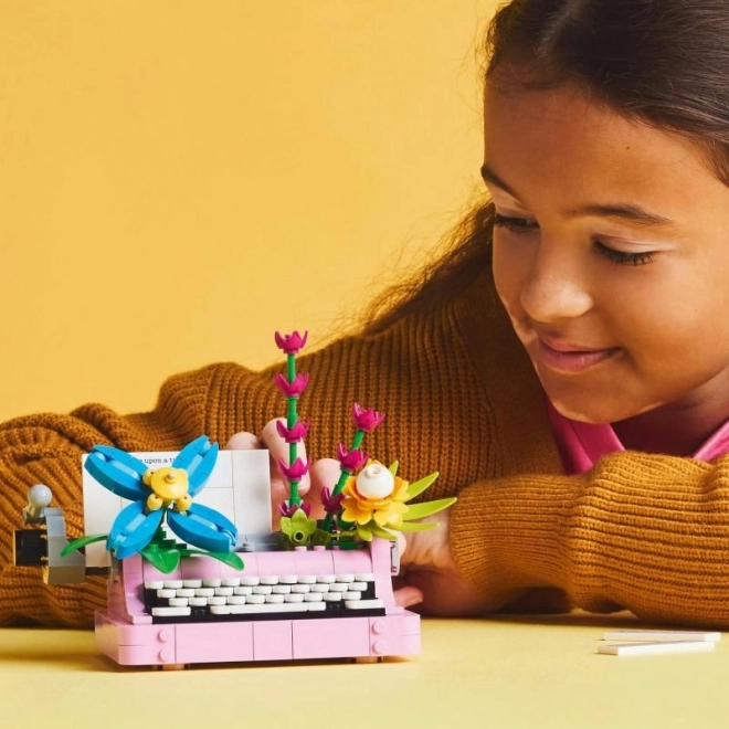 Macchina da scrivere con fiori LEGO Creator