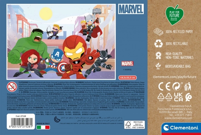 Puzzle Marvel Avengers 104 Pezzi - Play For Future di Clementoni